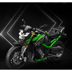 SEMBO WEKKI VIGGI 713003 non  TRANG BỊ ĐIÊN CUỒNG MÔTÔ KAWASAKI Z900 tỷ lệ 1:7 bộ đồ chơi xếp lắp ráp ghép mô hình  Kỹ Thuật Công Nghệ Cao Mô Hình Phương Tiện 872 khối