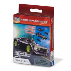 MEGA BLOKS 95775 non  FORD MUSTANG RTR X tỷ lệ 1:55 bộ đồ chơi xếp lắp ráp ghép mô hình Need For Speed NEED FOR SPEED FORD MUSTANG RTR X 18 khối