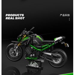 SEMBO WEKKI VIGGI 713003 non  TRANG BỊ ĐIÊN CUỒNG MÔTÔ KAWASAKI Z900 tỷ lệ 1:7 bộ đồ chơi xếp lắp ráp ghép mô hình  Kỹ Thuật Công Nghệ Cao Mô Hình Phương Tiện 872 khối