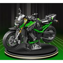 SEMBO WEKKI VIGGI 713003 non  TRANG BỊ ĐIÊN CUỒNG MÔTÔ KAWASAKI Z900 tỷ lệ 1:7 bộ đồ chơi xếp lắp ráp ghép mô hình  Kỹ Thuật Công Nghệ Cao Mô Hình Phương Tiện 872 khối