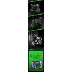 SEMBO WEKKI VIGGI 713003 non  TRANG BỊ ĐIÊN CUỒNG MÔTÔ KAWASAKI Z900 tỷ lệ 1:7 bộ đồ chơi xếp lắp ráp ghép mô hình  Kỹ Thuật Công Nghệ Cao Mô Hình Phương Tiện 872 khối