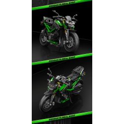 SEMBO WEKKI VIGGI 713003 non  TRANG BỊ ĐIÊN CUỒNG MÔTÔ KAWASAKI Z900 tỷ lệ 1:7 bộ đồ chơi xếp lắp ráp ghép mô hình  Kỹ Thuật Công Nghệ Cao Mô Hình Phương Tiện 872 khối