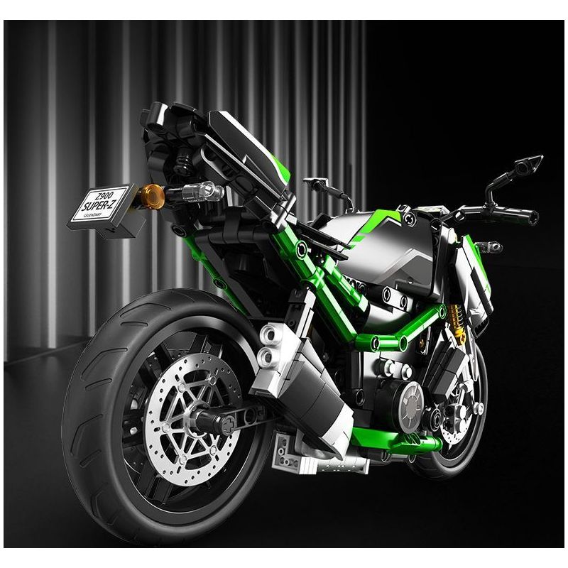 SEMBO WEKKI VIGGI 713003 non  TRANG BỊ ĐIÊN CUỒNG MÔTÔ KAWASAKI Z900 tỷ lệ 1:7 bộ đồ chơi xếp lắp ráp ghép mô hình  Kỹ Thuật Công Nghệ Cao Mô Hình Phương Tiện 872 khối