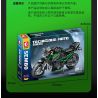 SEMBO WEKKI VIGGI 713003 non  TRANG BỊ ĐIÊN CUỒNG MÔTÔ KAWASAKI Z900 tỷ lệ 1:7 bộ đồ chơi xếp lắp ráp ghép mô hình  Kỹ Thuật Công Nghệ Cao Mô Hình Phương Tiện 872 khối