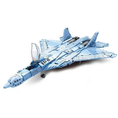 JUHANG TECHNOLOGY 88016 REOBRIX 33030 non  MÁY BAY CHIẾN ĐẤU HẠNG NẶNG THẾ HỆ THỨ NĂM SU-57 bộ đồ chơi xếp lắp ráp ghép mô hình Military Army SU-57 HEAVY FIGHTER SUKHOI Quân Sự Bộ Đội 1456 khối