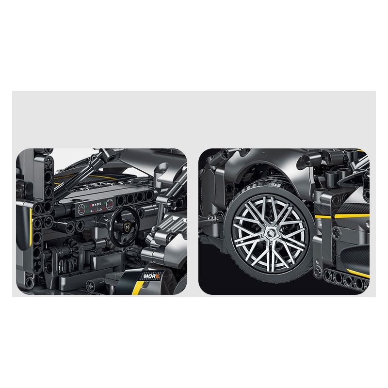 MorkModel 023022 Mork Model 023022 non  KONIÈGE MỘT-1 tỷ lệ 1:14 bộ đồ chơi xếp lắp ráp ghép mô hình  KOENIGSEGG ONE:1 Kỹ Thuật Công Nghệ Cao Mô Hình Phương Tiện 1505 khối