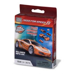 MEGA BLOKS 95776 non  MCLAREN MP4-12C tỷ lệ 1:55 bộ đồ chơi xếp lắp ráp ghép mô hình Need For Speed NEED FOR SPEED MCLAREN MP4-12C 18 khối