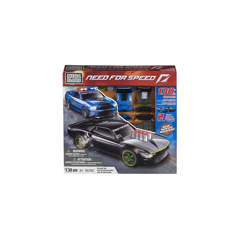 MEGA BLOKS 95782 non  HA GUC CON THU bộ đồ chơi xếp lắp ráp ghép mô hình Need For Speed NEED FOR SPEED PURSUIT SET 138 khối