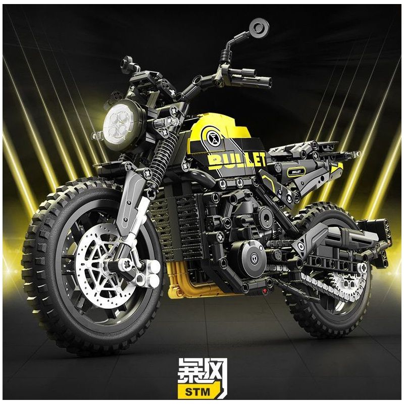 SEMBO WEKKI VIGGI 713002 non  TÍCH LŨY VŨ KHÍ TRANG BỊ XE MÁY BENA YOUSHI 500 tỷ lệ 1:7 bộ đồ chơi xếp lắp ráp ghép mô hình  Kỹ Thuật Công Nghệ Cao Mô Hình Phương Tiện 773 khối