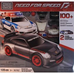 MEGA BLOKS 95762 non  HA GUC CON THU bộ đồ chơi xếp lắp ráp ghép mô hình Need For Speed NEED FOR SPEED PURSUIT SET 109 khối