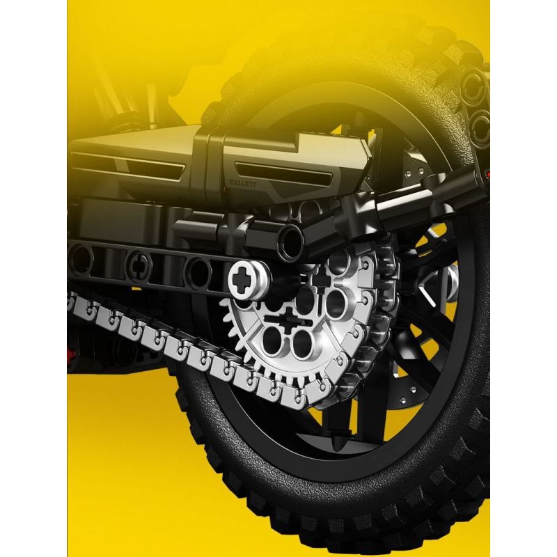 SEMBO WEKKI VIGGI 713002 non  TÍCH LŨY VŨ KHÍ TRANG BỊ XE MÁY BENA YOUSHI 500 tỷ lệ 1:7 bộ đồ chơi xếp lắp ráp ghép mô hình  Kỹ Thuật Công Nghệ Cao Mô Hình Phương Tiện 773 khối