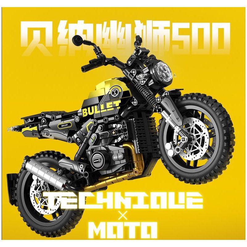 SEMBO WEKKI VIGGI 713002 non  TÍCH LŨY VŨ KHÍ TRANG BỊ XE MÁY BENA YOUSHI 500 tỷ lệ 1:7 bộ đồ chơi xếp lắp ráp ghép mô hình  Kỹ Thuật Công Nghệ Cao Mô Hình Phương Tiện 773 khối