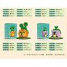 MOYU BLOCK MY97035 97035 non  HAMSTER AIR INFO. bộ đồ chơi xếp lắp ráp ghép mô hình Arts & Crafts SUCCULENT PLANTS 664 khối