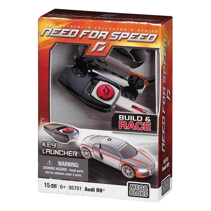 MEGA BLOKS 95701 non  AUDI R8 tỷ lệ 1:55 bộ đồ chơi xếp lắp ráp ghép mô hình Need For Speed NEED FOR SPEED AUDI R8 14 khối