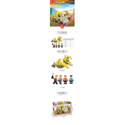 JIESTAR 21036 non  XE TẢI PHÁ HỦY bộ đồ chơi xếp lắp ráp ghép mô hình City TRUCK Thành Phố 405 khối