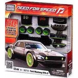 MEGA BLOKS 95712 non  FORD MUSTANG RTR X tỷ lệ 1:38 bộ đồ chơi xếp lắp ráp ghép mô hình Need For Speed NEED FOR SPEED FORD MUSTANG RTR X 55 khối
