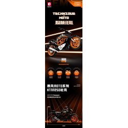 SEMBO WEKKI VIGGI 713001 non  MÁY TÍCH LŨY XE KTNN250 DUKE tỷ lệ 1:7 bộ đồ chơi xếp lắp ráp ghép mô hình  Kỹ Thuật Công Nghệ Cao Mô Hình Phương Tiện 731 khối