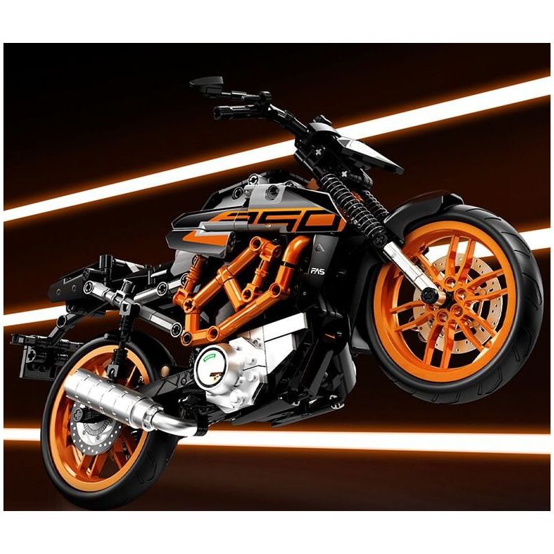 SEMBO WEKKI VIGGI 713001 non  MÁY TÍCH LŨY XE KTNN250 DUKE tỷ lệ 1:7 bộ đồ chơi xếp lắp ráp ghép mô hình  Kỹ Thuật Công Nghệ Cao Mô Hình Phương Tiện 731 khối