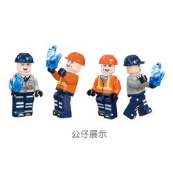 JIESTAR 21035 non  MÁY THU HOẠCH PHA LÊ bộ đồ chơi xếp lắp ráp ghép mô hình City TRUCK Thành Phố 400 khối