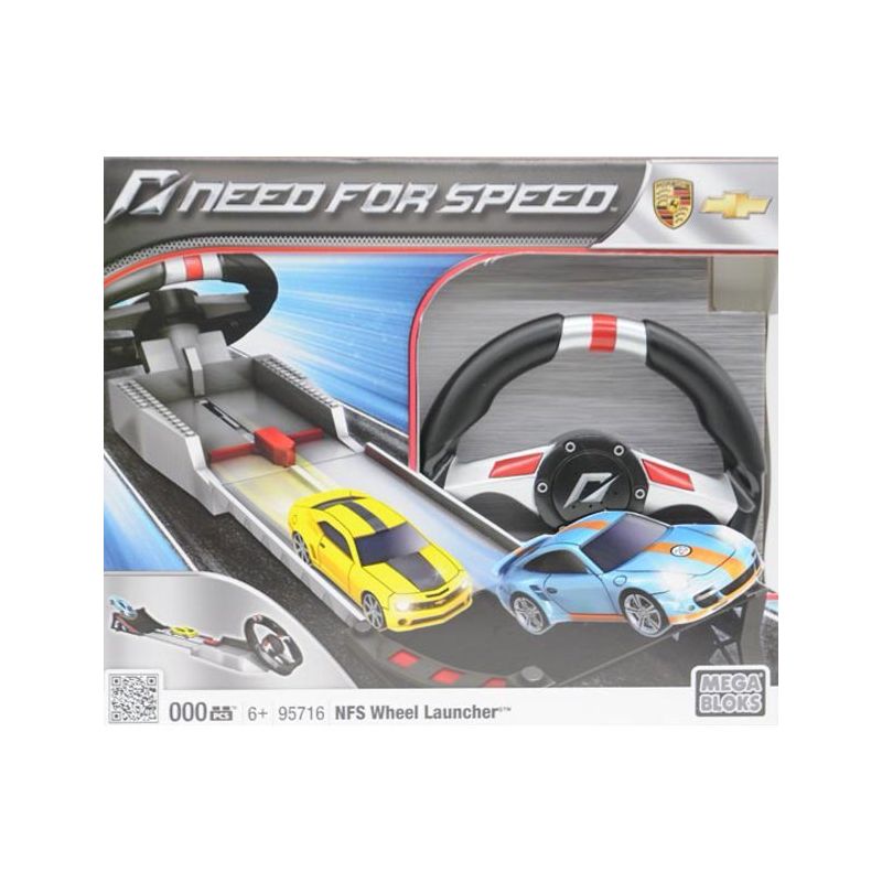 MEGA BLOKS 95716 non  BỘ TRUYỀN VÔ LĂNG PORSCHE 911 TURBO bộ đồ chơi xếp lắp ráp ghép mô hình Need For Speed NEED FOR SPEED PORSCHE 911 TURBO WHEEL LAUNCHER 36 khối
