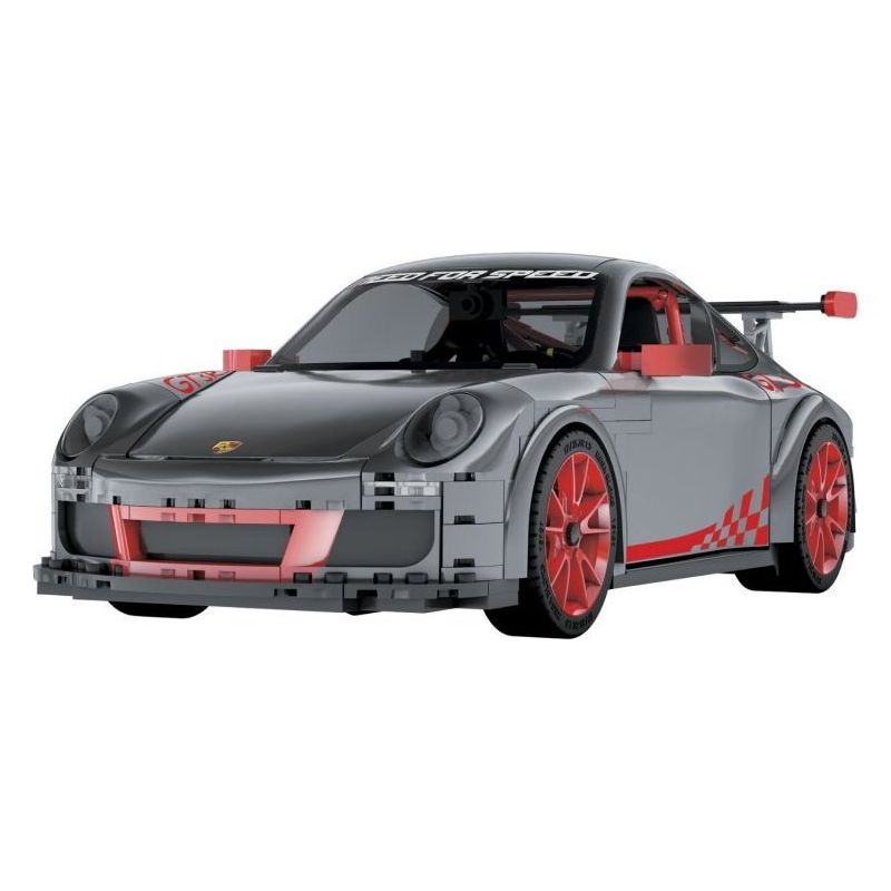 MEGA BLOKS 95722 non  PORSCHE GT3 tỷ lệ 1:14 bộ đồ chơi xếp lắp ráp ghép mô hình Need For Speed NEED FOR SPEED PORSCHE GT3 640 khối