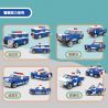 DECOOL BRICKCOOL 2100A non  XE KÉO MINI 8 MẪU DÀNH CHO CẢNH SÁT CỨU HỎA bộ đồ chơi xếp lắp ráp ghép mô hình