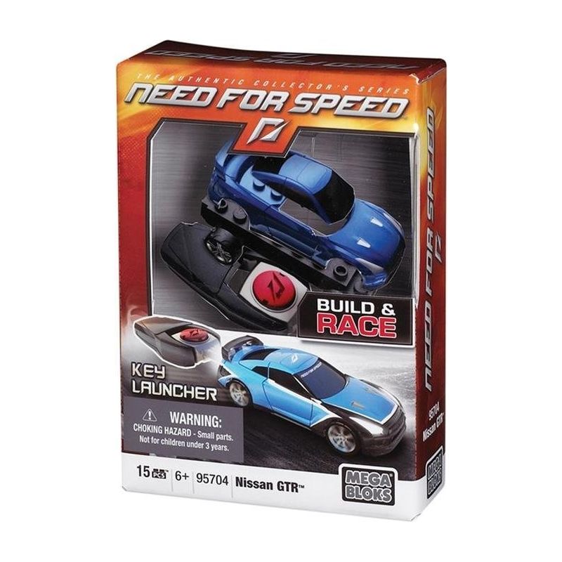 MEGA BLOKS 95704 non  NISSANGTR tỷ lệ 1:55 bộ đồ chơi xếp lắp ráp ghép mô hình Need For Speed NEED FOR SPEED NISSAN GTR 14 khối