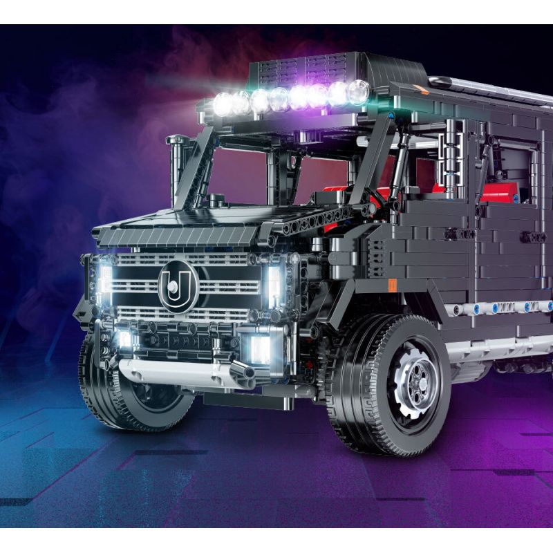 MOYU BLOCK MY88002 88002 non  TIÊN PHONG OFF-ROAD MERCEDES-BENZ UNIMOG U5000 bộ đồ chơi xếp lắp ráp ghép mô hình  TRAIL BLAZERS OFF-ROAD VEHICLE Kỹ Thuật Công Nghệ Cao Mô Hình Phương Tiện 2939 khối