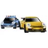 MEGA BLOKS 95749 non  PORSCHE 911 TURBO VÀ GT3 tỷ lệ 1:55 bộ đồ chơi xếp lắp ráp ghép mô hình Need For Speed NEED FOR SPEED PORSCHE 911 TURBO VS. GT3 32 khối