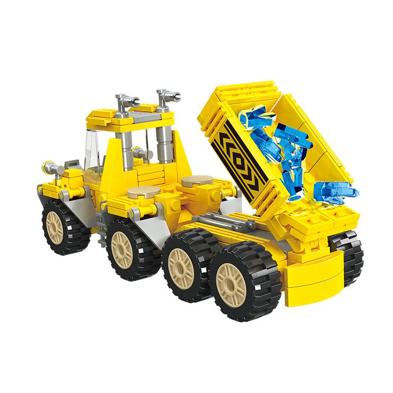 JIESTAR 21032 non  VẬN CHUYỂN PHA LÊ bộ đồ chơi xếp lắp ráp ghép mô hình City TRUCK Thành Phố 259 khối