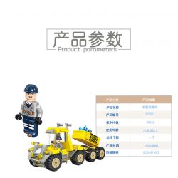 JIESTAR 21032 non  VẬN CHUYỂN PHA LÊ bộ đồ chơi xếp lắp ráp ghép mô hình City TRUCK Thành Phố 259 khối