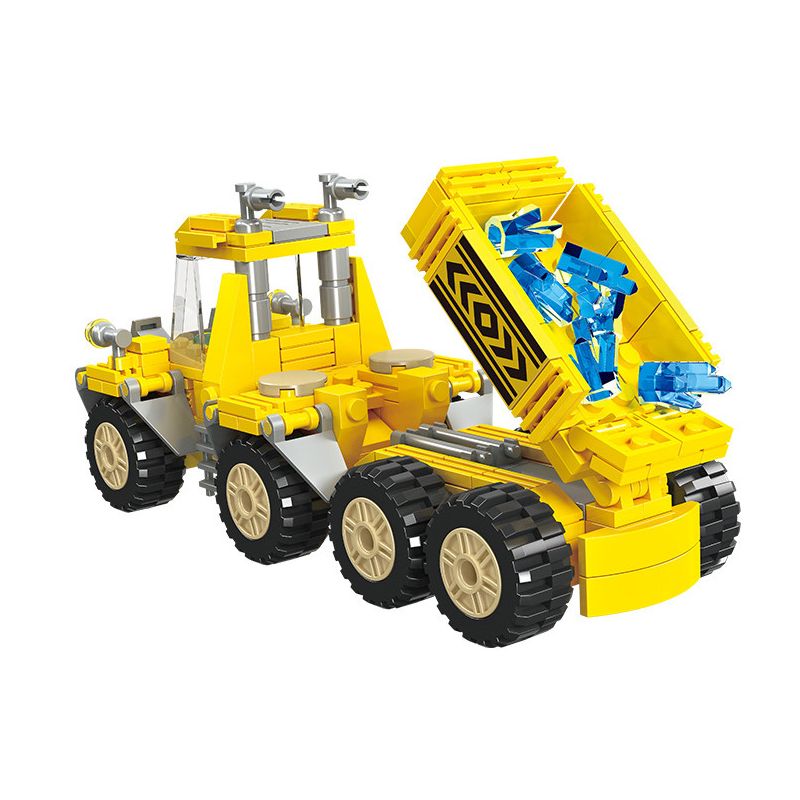 JIESTAR 21032 non  VẬN CHUYỂN PHA LÊ bộ đồ chơi xếp lắp ráp ghép mô hình City TRUCK Thành Phố 259 khối