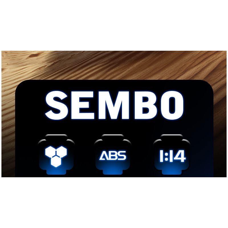 SEMBO WEKKI VIGGI 715006 non  TÍCH LŨY CRAZY BIAO XE BÁN TẢI CHINH PHỤC VOLT tỷ lệ 1:14 bộ đồ chơi xếp lắp ráp ghép mô hình  Kỹ Thuật Công Nghệ Cao Mô Hình Phương Tiện 1341 khối