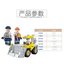 JIESTAR 21029 non  MÁY XÚC ĐÀO bộ đồ chơi xếp lắp ráp ghép mô hình City TRUCK Thành Phố 177 khối