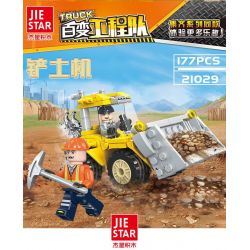 JIESTAR 21029 non  MÁY XÚC ĐÀO bộ đồ chơi xếp lắp ráp ghép mô hình City TRUCK Thành Phố 177 khối