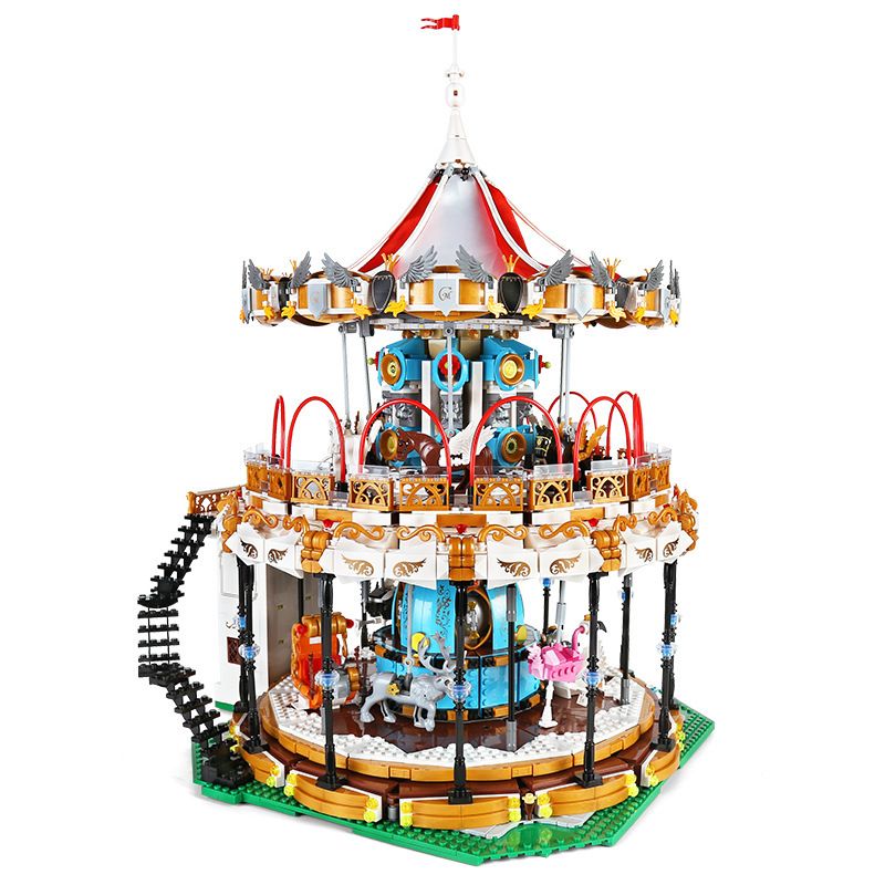 MouldKing 11011 Mould King 11011 non Lego BĂNG CHUYỀN bộ đồ chơi xếp lắp ráp ghép mô hình Disney Princess MKINGLAND CAROUSEL Công Chúa 5086 khối