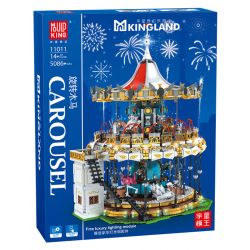 MouldKing 11011 Mould King 11011 non  BĂNG CHUYỀN bộ đồ chơi xếp lắp ráp ghép mô hình Disney Princess MKINGLAND CAROUSEL Công Chúa 5086 khối