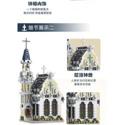 MorkModel 033006 Mork Model 033006 REBRICKABLE MOC-65557 65557 MOC65557 non  NHÀ THỜ THÀNH PHỐ THỜI TRUNG CỔ bộ đồ chơi xếp lắp ráp ghép mô hình Modular Buildings MEDIEVAL CITY CHURCH Mô Hình Nhà Cửa 4418 khối