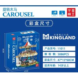MouldKing 11011 Mould King 11011 non  BĂNG CHUYỀN bộ đồ chơi xếp lắp ráp ghép mô hình Disney Princess MKINGLAND CAROUSEL Công Chúa 5086 khối