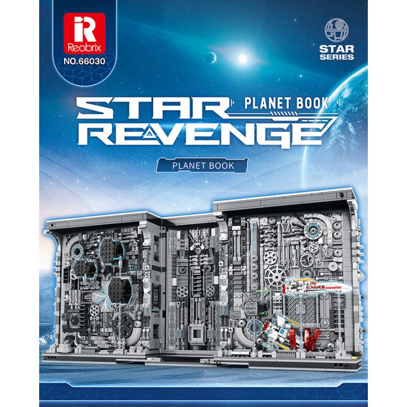 REOBRIX 66030 non  GIÁ SÁCH CHIẾN TRANH GIỮA CÁC VÌ SAO bộ đồ chơi xếp lắp ráp ghép mô hình Star Wars STAR REVENGE PLANET BOOK 3058 khối