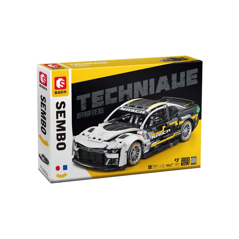 SEMBO WEKKI VIGGI 715005 non  TRANG BỊ XE THỂ THAO CHEVROLET CAMARO tỷ lệ 1:14 bộ đồ chơi xếp lắp ráp ghép mô hình  Kỹ Thuật Công Nghệ Cao Mô Hình Phương Tiện 1531 khối