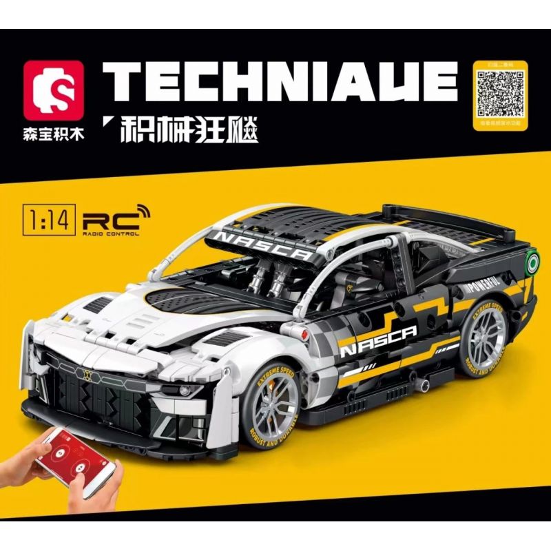 SEMBO WEKKI VIGGI 715005 non  TRANG BỊ XE THỂ THAO CHEVROLET CAMARO tỷ lệ 1:14 bộ đồ chơi xếp lắp ráp ghép mô hình  Kỹ Thuật Công Nghệ Cao Mô Hình Phương Tiện 1531 khối