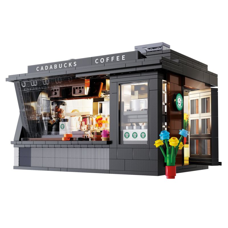 CADA DOUBLEE C66005 66005 non Lego TIỆM CÀ PHÊ bộ đồ chơi xếp lắp ráp ghép mô hình Modular Buildings Mô Hình Nhà Cửa 768 khối