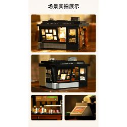 CADA DOUBLEE C66005 66005 non  TIỆM CÀ PHÊ bộ đồ chơi xếp lắp ráp ghép mô hình Modular Buildings Mô Hình Nhà Cửa 768 khối