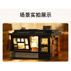 CADA DOUBLEE C66005 66005 non  TIỆM CÀ PHÊ bộ đồ chơi xếp lắp ráp ghép mô hình Modular Buildings Mô Hình Nhà Cửa 768 khối