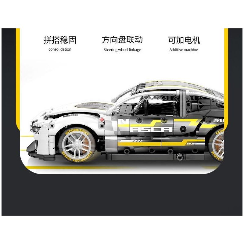 SEMBO WEKKI VIGGI 715005 non  TRANG BỊ XE THỂ THAO CHEVROLET CAMARO tỷ lệ 1:14 bộ đồ chơi xếp lắp ráp ghép mô hình  Kỹ Thuật Công Nghệ Cao Mô Hình Phương Tiện 1531 khối