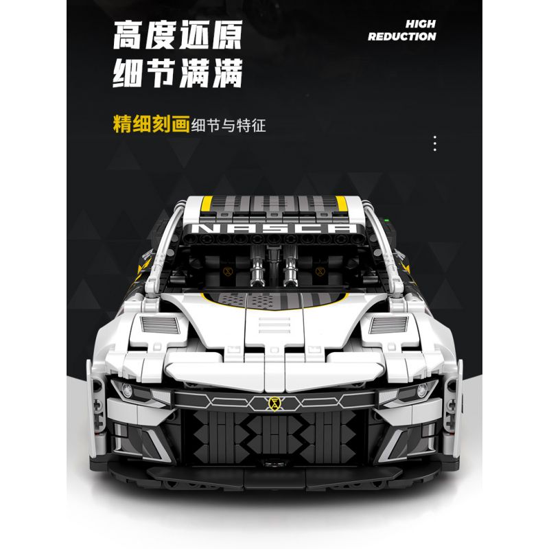 SEMBO WEKKI VIGGI 715005 non  TRANG BỊ XE THỂ THAO CHEVROLET CAMARO tỷ lệ 1:14 bộ đồ chơi xếp lắp ráp ghép mô hình  Kỹ Thuật Công Nghệ Cao Mô Hình Phương Tiện 1531 khối