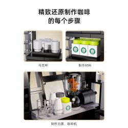 CADA DOUBLEE C66005 66005 non  TIỆM CÀ PHÊ bộ đồ chơi xếp lắp ráp ghép mô hình Modular Buildings Mô Hình Nhà Cửa 768 khối