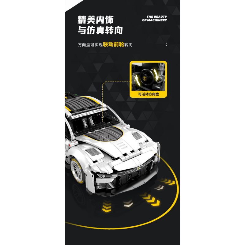 SEMBO WEKKI VIGGI 715005 non  TRANG BỊ XE THỂ THAO CHEVROLET CAMARO tỷ lệ 1:14 bộ đồ chơi xếp lắp ráp ghép mô hình  Kỹ Thuật Công Nghệ Cao Mô Hình Phương Tiện 1531 khối