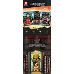 REOBRIX 66029 non  GIÁ SÁCH CHẾ ĐỘ XEM PHỐ NINJA WORLD bộ đồ chơi xếp lắp ráp ghép mô hình Modular Buildings Mô Hình Nhà Cửa 3086 khối